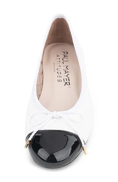 Paul Mayer Best Cap Toe Quilted Ballet Flat