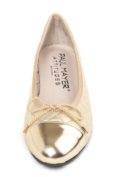 Paul Mayer Best Cap Toe Quilted Ballet Flat