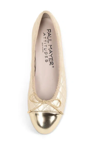 Paul Mayer Best Cap Toe Quilted Ballet Flat