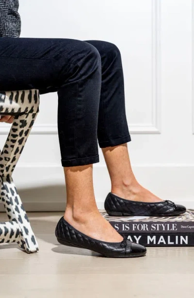 Paul Mayer Best Cap Toe Quilted Ballet Flat