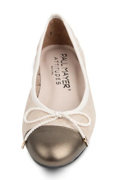 Paul Mayer Best Cap Toe Quilted Ballet Flat