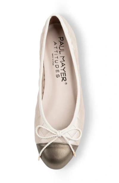 Paul Mayer Best Cap Toe Quilted Ballet Flat