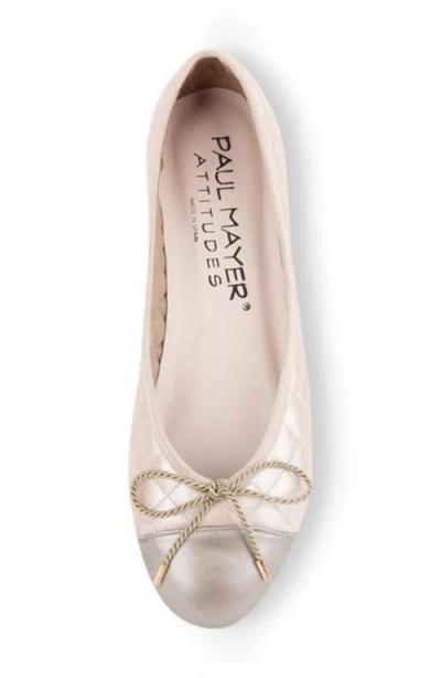 Paul Mayer Best Cap Toe Quilted Ballet Flat