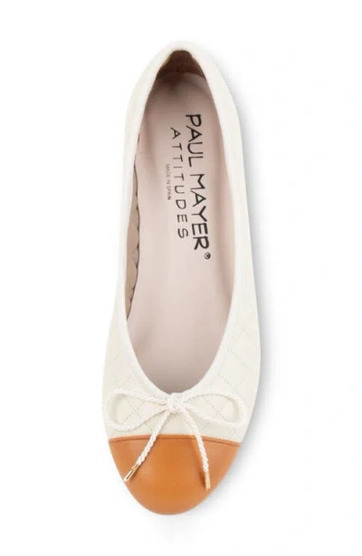 Paul Mayer Best Cap Toe Quilted Ballet Flat