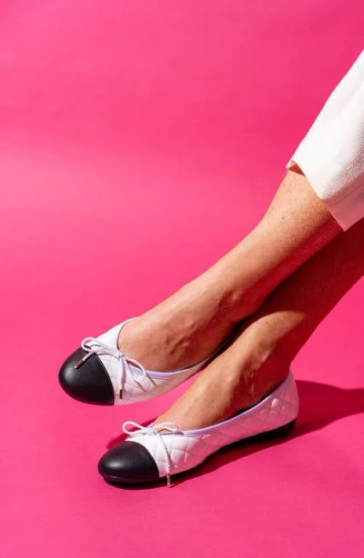 Paul Mayer Best Cap Toe Quilted Ballet Flat