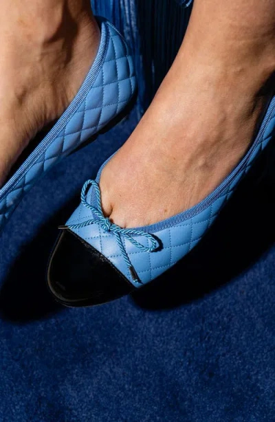 Paul Mayer Best Cap Toe Quilted Ballet Flat
