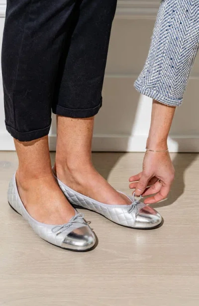 Paul Mayer Best Cap Toe Quilted Ballet Flat