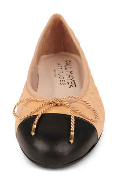 Paul Mayer Best Cap Toe Quilted Ballet Flat