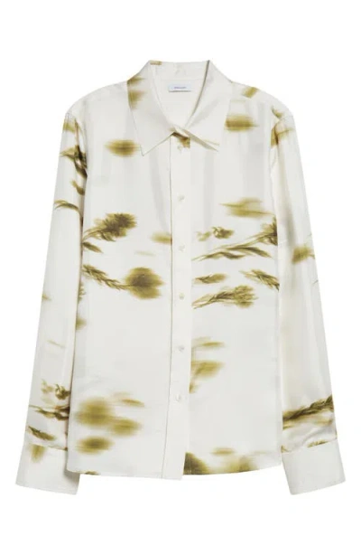 Ferragamo Floral Silk Button-up Shirt