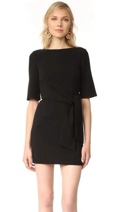 Shop Alice And Olivia Virgil Wrap Dress In Black