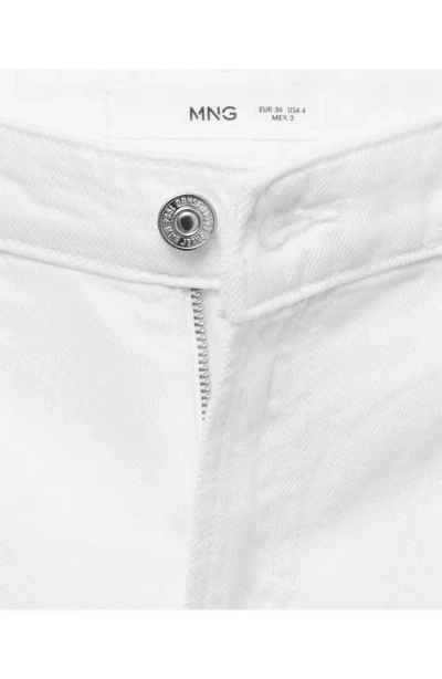 Mango High Waist Denim Bermuda Shorts