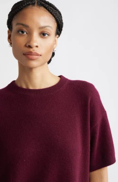 Nordstrom Relaxed Fit Pima Cotton Crewneck T-shirt In Burgundy