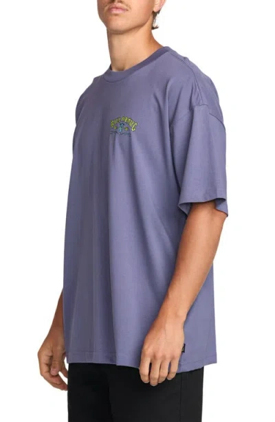 Billabong Raging Bull Regular Graphic T-shirt In Blue