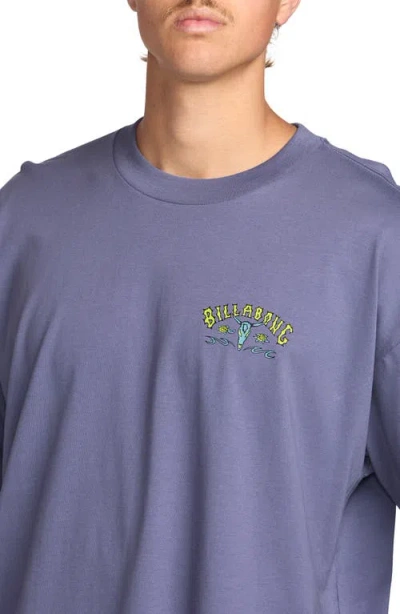 Billabong Raging Bull Regular Graphic T-shirt In Blue