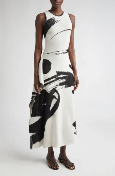 Jason Wu Collection Loop Fringe Jacquard Sleeveless Dress