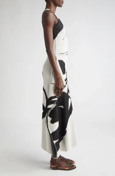 Jason Wu Collection Loop Fringe Jacquard Sleeveless Dress
