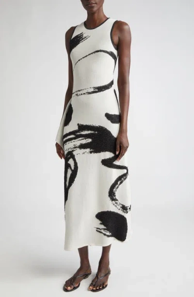 Jason Wu Collection Loop Fringe Jacquard Sleeveless Dress