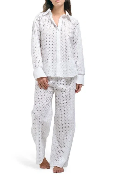 Andine Cavani Cannes Cotton Eyelet Pajama Pants