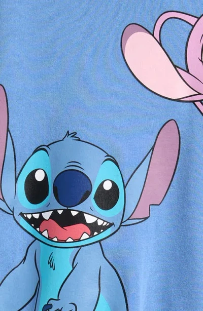 Jem Kids' Disney 'lilo & Stitch' Fleece Graphic Hoodie & Sweatpants Set In Blue