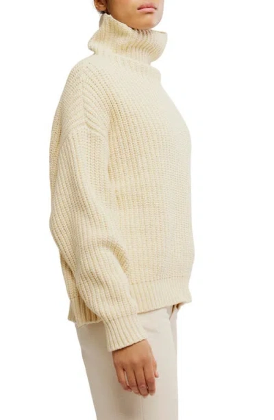 Free People Swim Too Deep Turtleneck Sweater In Nude