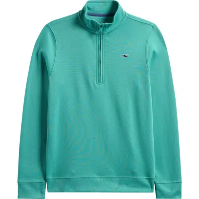 Vineyard Vines Kids' Exclusive Half Zip Pullover In Blue