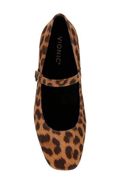 Vionic Alameda Mary Jane Flat In Brown