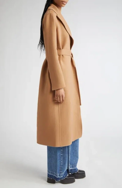 Stella Mccartney Belted Double Face Wool Wrap Coat