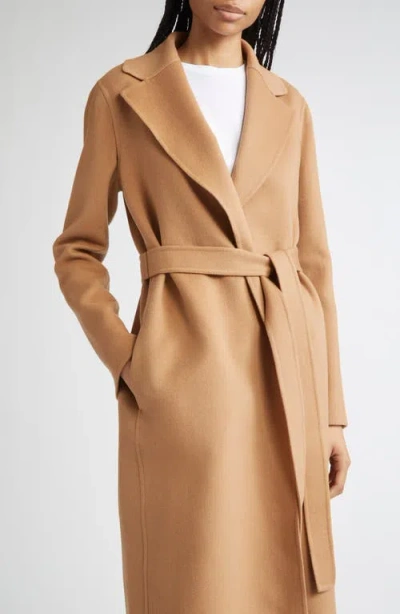 Stella Mccartney Belted Double Face Wool Wrap Coat