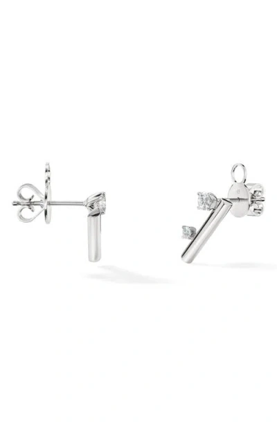 Hearts On Fire Barre 18k Gold Floating Diamond Climber Earrings, 0.30ct.
