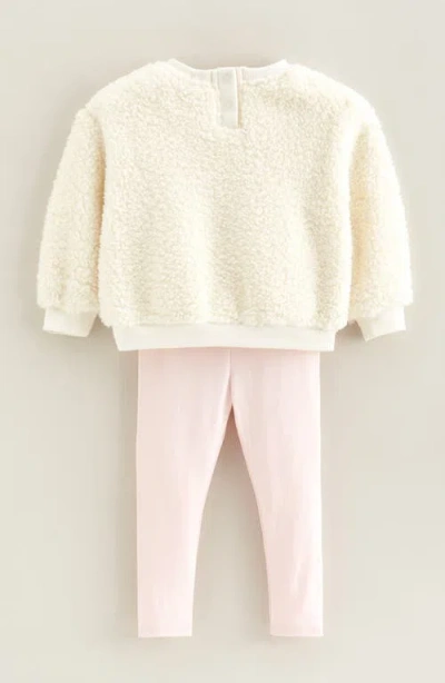 Tucker + Tate Embroidered Fleece Sweatshirt & Leggings Set In Neutral