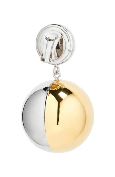 Rabanne Two-tone Ball Clip-on Earrings