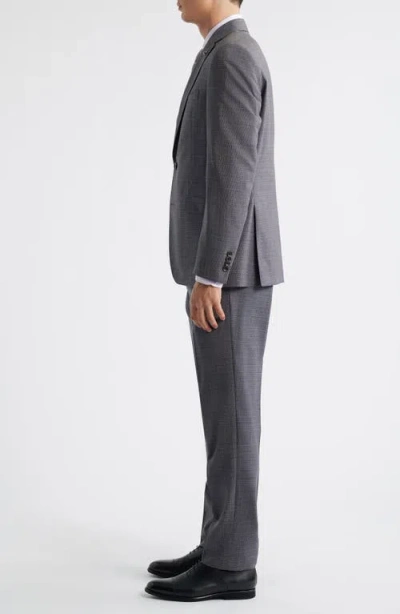 Jack Victor Esprit Screen Check Suit In Gray