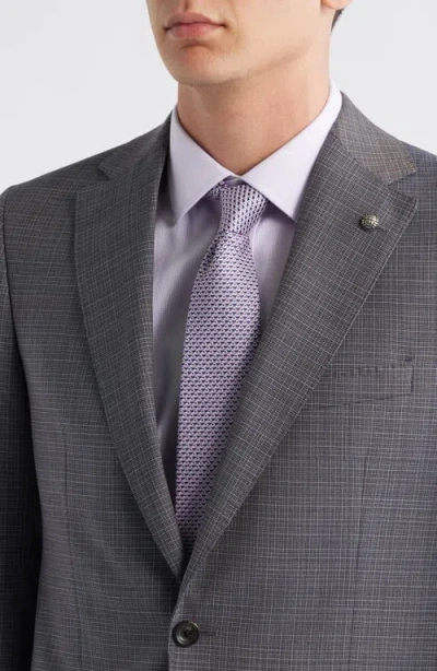 Jack Victor Esprit Screen Check Suit In Gray