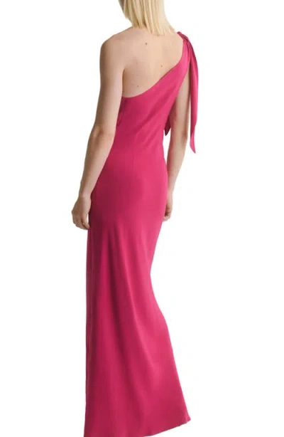 Mango Asymmetric A-line Dress In Pink