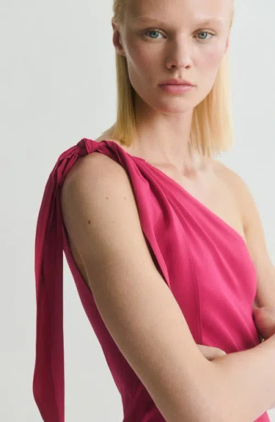 Mango Asymmetric A-line Dress In Pink