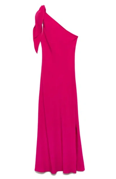 Mango Asymmetric A-line Dress In Pink