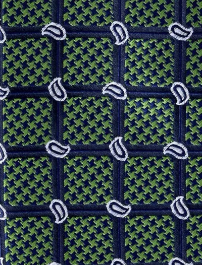 Oak Hill By Dxl Big & Tall Simple Paisley Grid Tie