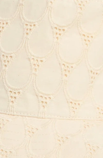 Lack Of Color Holiday Cotton Canvas Bucket Hat In White