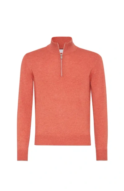 Brunello Cucinelli Cashmere Sweater With Half Zip