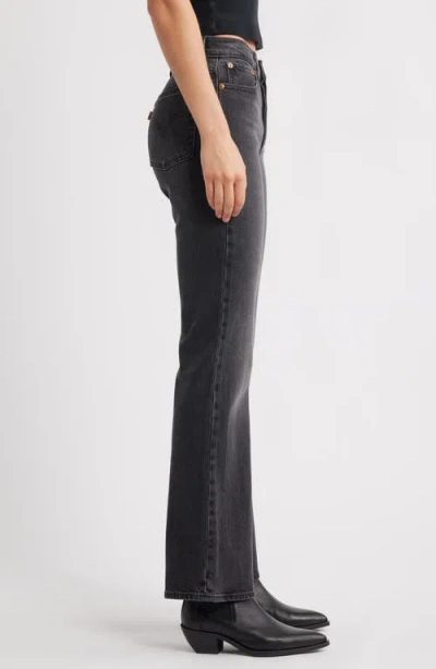Levi's 501 90s High Rise Straight Ankle Jeans In Smooth Operator In Black