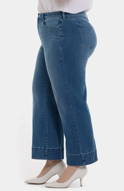 Nydj Teresa High Rise Wide Leg Jeans In Blue