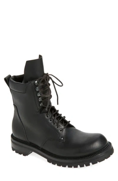 Rick Owens Army Leather Chunky Sole Low Boot