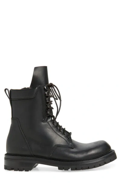 Rick Owens Army Leather Chunky Sole Low Boot