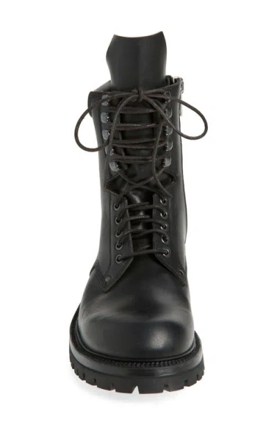 Rick Owens Army Leather Chunky Sole Low Boot