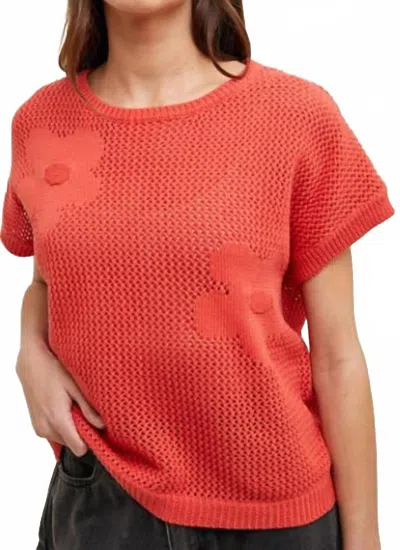 Wishlist Head Turning Favorite Top In Coral In Red