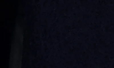 Karl Lagerfeld Wool Blend & Faux Leather Asymmetric Jacket In Blue