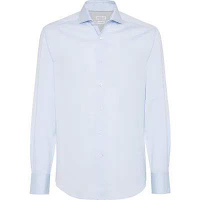 Brunello Cucinelli Cotton Spread-collar Shirt