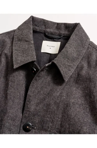 Billy Reid Chambray Chore Jacket In Gray