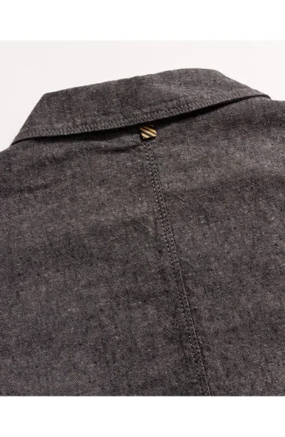 Billy Reid Chambray Chore Jacket In Gray