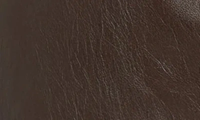 Wayf Estella Faux Leather Miniskirt In Brown